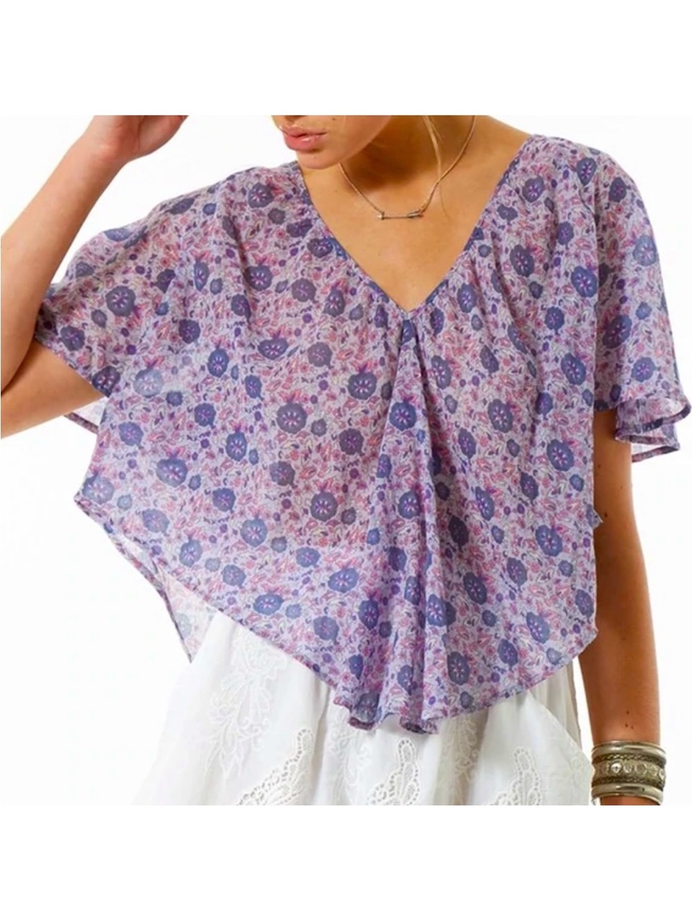 Spell and the gypsy Kombi Flutter Top in Lavender
